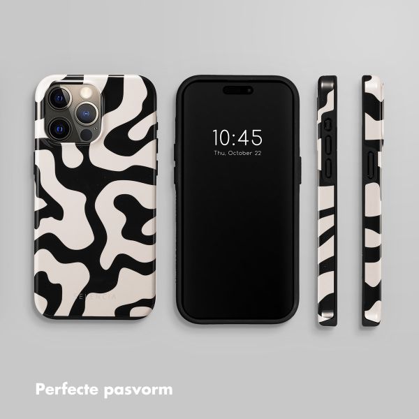 Selencia Vivid Backcover Apple iPhone 15 Pro Max - Art Wave Black