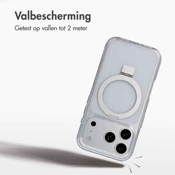 Accezz Ring Stand Backcover met MagSafe Apple iPhone 18 Pro Max / 17 Pro Max - Transparant