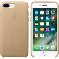 Apple Leather Backcover Apple iPhone 8 Plus / 7 Plus - Tan