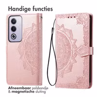 imoshion Mandala Bookcase Oppo A80 5G - Rosé Goud