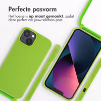 imoshion Siliconen hoesje met koord Apple iPhone 14 - Fluor Groen