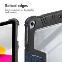 Accezz Rugged Trifold Bookcase Apple iPad 11 (2025) 11 inch A16 / iPad 10 (2022) 10.9 inch - Dark Blue
