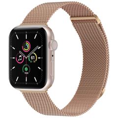 imoshion Milanees magnetisch bandje Apple Watch Series 1 t/m 10 / SE / Ultra (2) (44/45/46/49 mm) - Maat S - Rosé Goud