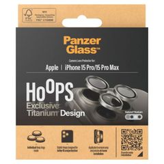 PanzerGlass Camera Protector Hoops Optic Rings Apple iPhone 15 Pro / 15 Pro Max - Natural Titanium