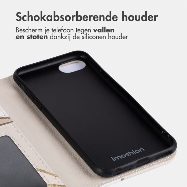 imoshion Design Bookcase Apple iPhone SE (2022 / 2020) / 8 / 7 / 6(s) - Beige Graphic