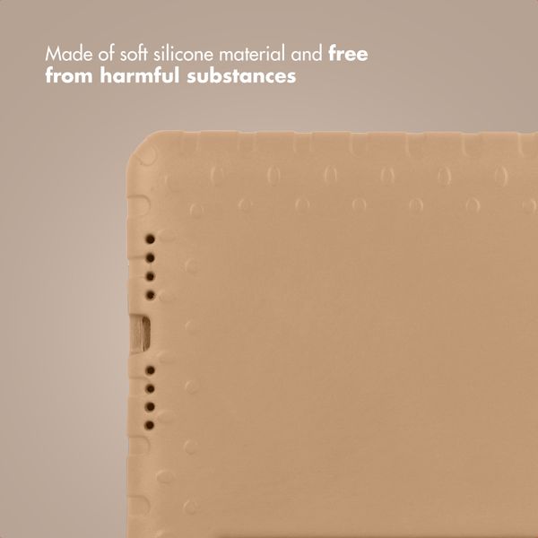imoshion Kids-Proof Back Cover with Handle Apple iPad 9 (2021) 10.2 inch / iPad 8 (2020) 10.2 inch / iPad 7 (2019) 10.2 inch - Beige