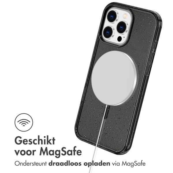 imoshion Sparkle Backcover met MagSafe Apple iPhone 16 Pro - Glitter Zwart