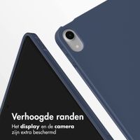Accezz Smart Silicone Bookcase Apple iPad Air 11 inch (2025) M3 / (2024) M2 / Air 5 (2022) / Air 4 (2020) - Donkerblauw