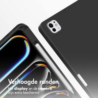 Accezz Smart Silicone Bookcase Apple iPad Pro 13 (2025) M5 / (2024) M4 - Zwart