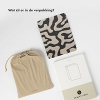 Selencia Vivid tablethoes Apple iPad 6 (2018) 9.7 inch / iPad 5 (2017) 9.7 inch - Art Wave Black