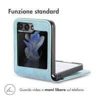 imoshion Luxe Bookcase Samsung Galaxy Z Flip 5 - Lichtblauw