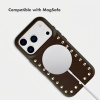 Selencia Studs Back Cover with MagSafe Apple iPhone 17 Pro Max - Cacao Crush