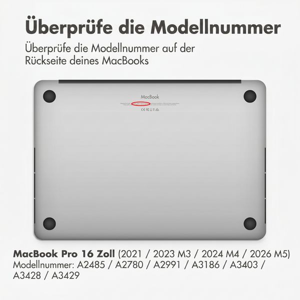 Accezz Gehard Glas Screenprotector Apple MacBook Pro 16 inch (2021 / 2023 M3 / 2024 M4 / 2026 M5)