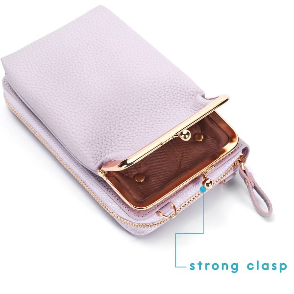 imoshion Vegan Lederen Telefoontasje Crossbody - Paars