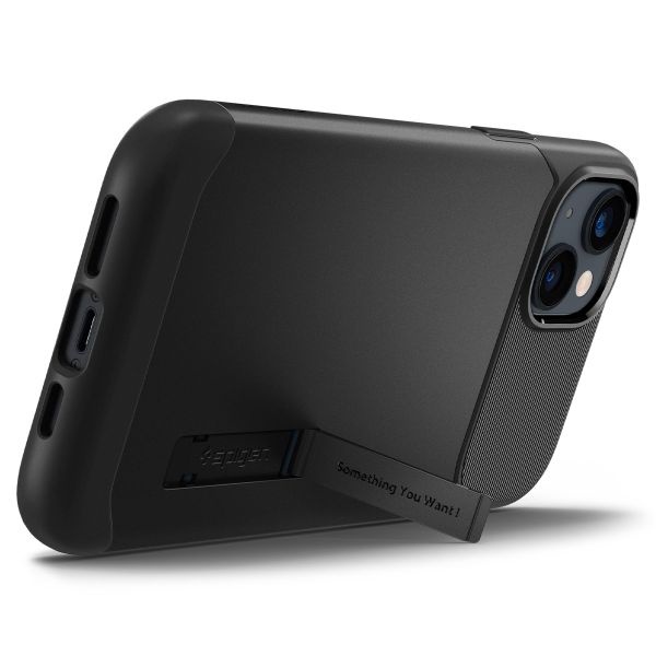 Spigen Slim Armor Backcover iPhone 14 - Zwart