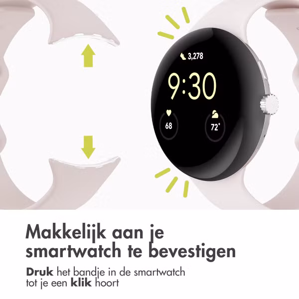 imoshion Siliconen⁺ bandje Google Pixel Watch 3 / 4 (45 mm) - Maat S - Roze