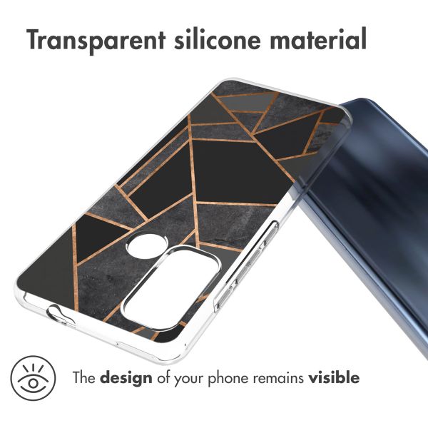 imoshion Design hoesje Motorola Moto G60 - Grafisch Koper / Zwart