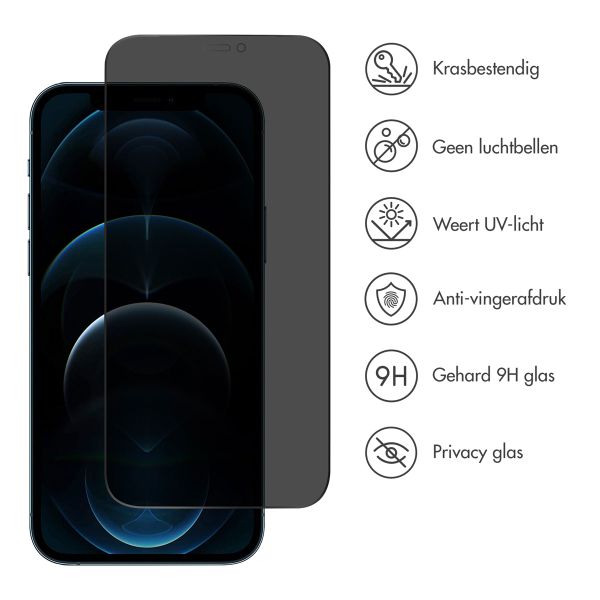 Accezz Gehard Glas Privacy Screenprotector Apple iPhone 12 (Pro)