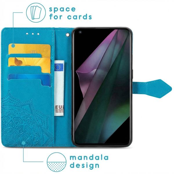imoshion Mandala Bookcase OnePlus 10 Pro - Turquoise