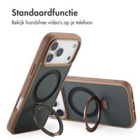 Accezz Ring Stand Backcover met MagSafe Apple iPhone 17 Pro Max - Bruin