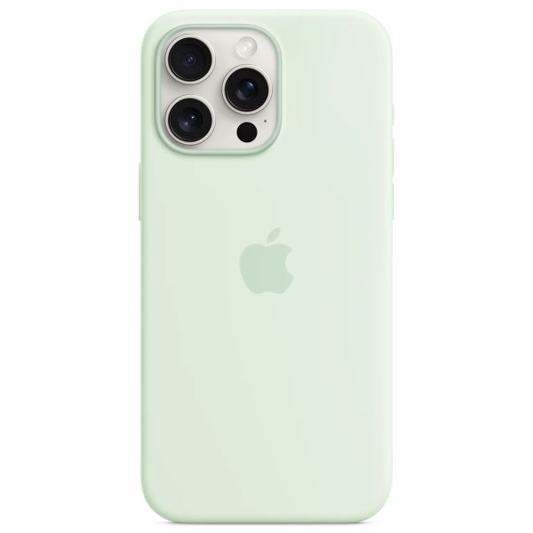 Apple Silicone Backcover MagSafe Apple iPhone 15 Pro Max - Soft Mint