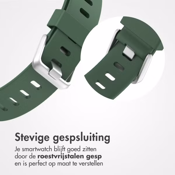 imoshion Siliconen bandje Fitbit Versa / Versa 2 / Versa Lite - Maat S - Donkergroen