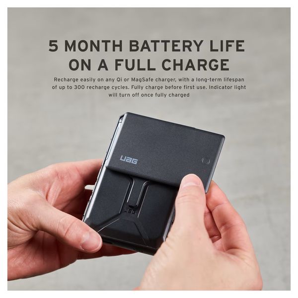 UAG Metropolis Wallet met Tracker - Geschikt voor Apple en Android - Kevlar Black