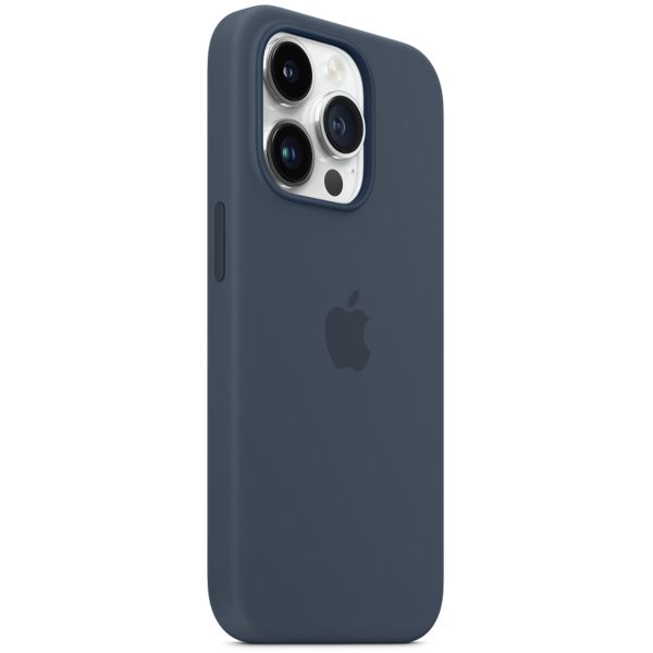 Apple Silicone Back Cover with MagSafe Apple iPhone 14 Pro - Storm Blue