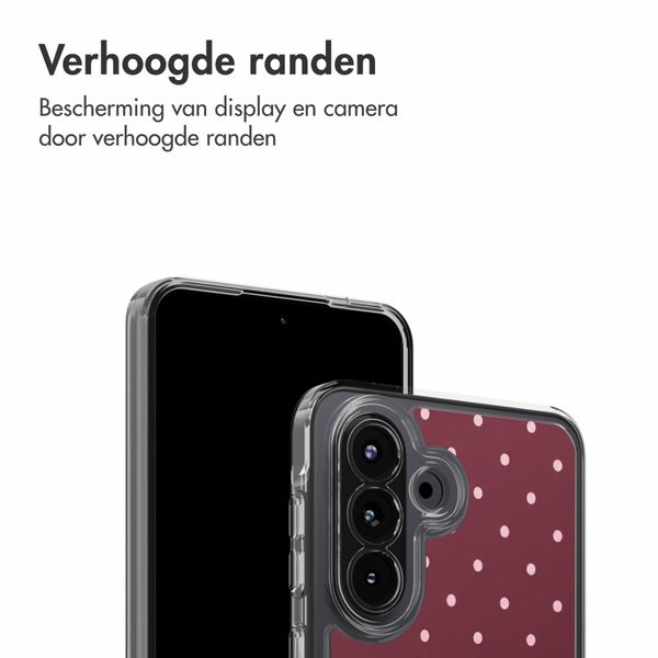 imoshion Design hoesje Samsung Galaxy A57 (5G) - Polka Dot Bordeaux
