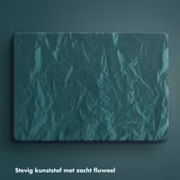 Selencia Fluwelen Cover Apple MacBook Pro 13 inch (2020 / 2022) - Donkergroen