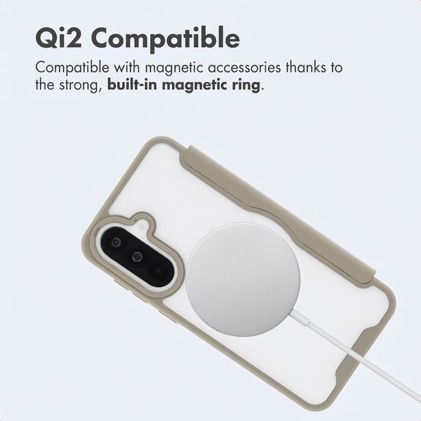imoshion Transparent Bookcase with MagSafe Samsung Galaxy A37 (5G) - Beige