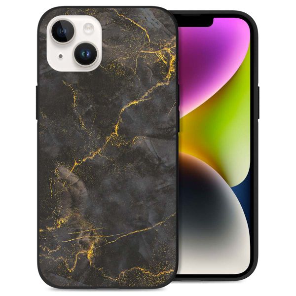 imoshion Design hoesje Apple iPhone 14 - Black Marble