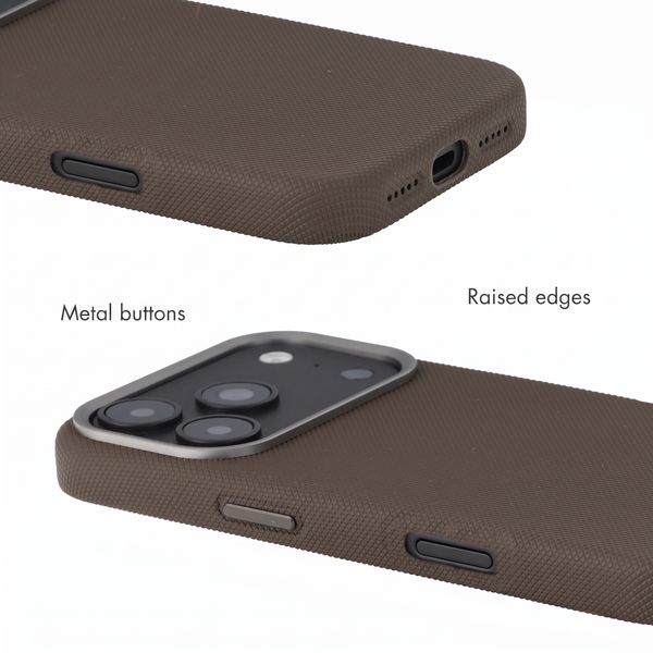 Accezz Mesh Back Cover with MagSafe Apple iPhone 17 Pro - Brown