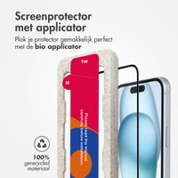 Accezz Gehard Glas Full Cover Screenprotector met applicator iPhone 15 Plus