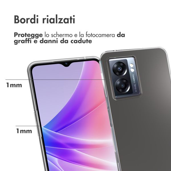 Accezz Clear Backcover Oppo A77 - Transparant