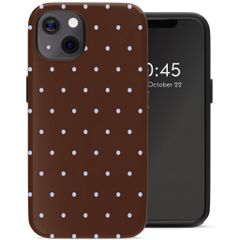 Selencia Vivid Case Apple iPhone 13 Pro - Happy Dots Chocolate