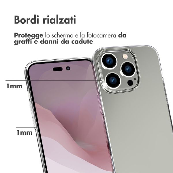 Accezz Clear Backcover Apple iPhone 14 Pro - Transparant