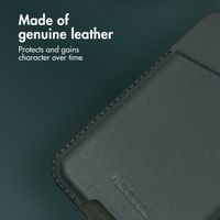 Accezz Leather Card Holder - Compatible with MagSafe and Qi2 - Cedar Green