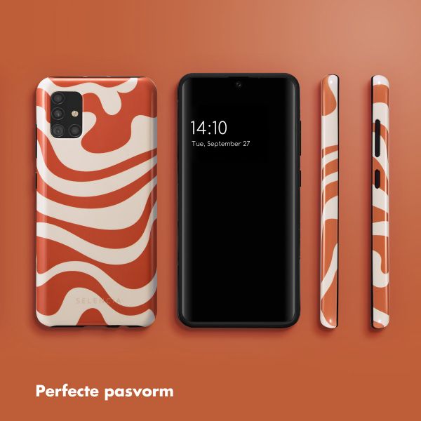 Selencia Vivid Tough Backcover Samsung Galaxy A51 - Dream Swirl Orange