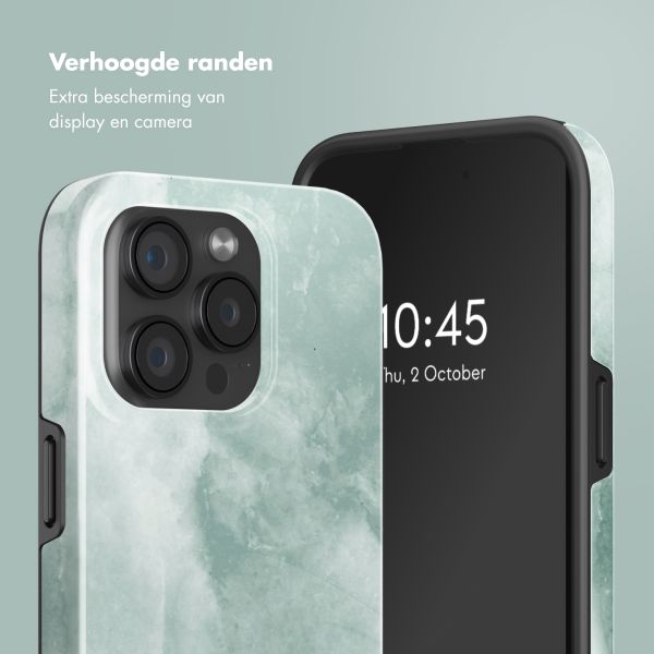 Selencia Vivid Backcover met MagSafe Apple iPhone 15 Pro - Marble Grayed Jade