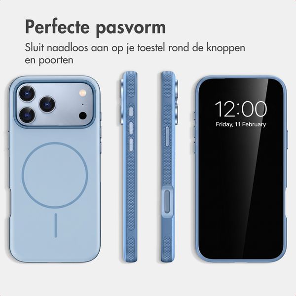 imoshion Color Backcover met Thin MagSafe Ring Apple iPhone 18 Pro / 17 Pro - Lichtblauw