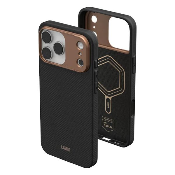 UAG Fibr Armr Kevlar Backcover met MagSafe Apple iPhone 17 Pro Max - Graphite / Bronze