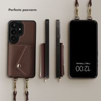 Selencia Sera Telefoonhoes met Koord en Envelop Pashouder Samsung Galaxy S26 Ultra - Chocolate Brown