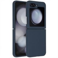 Accezz Liquid Silicone Backcover Samsung Galaxy Z Flip 5 - Donkerblauw