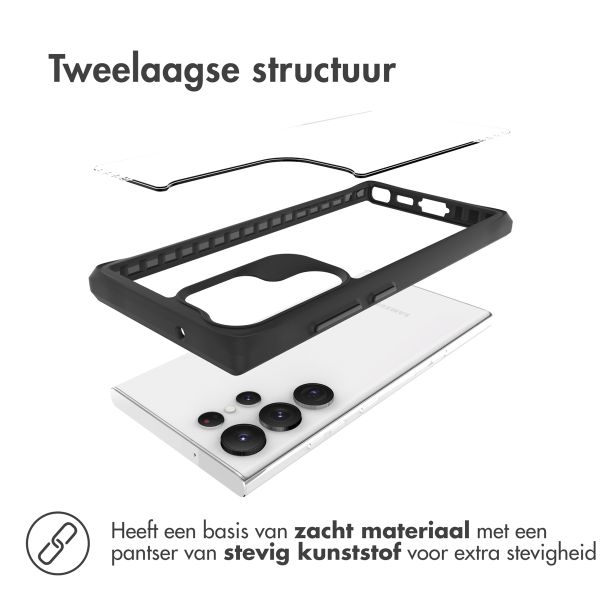 imoshion Rugged Hybrid Case Samsung Galaxy S23 Ultra - Zwart