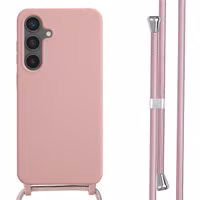 imoshion Siliconen hoesje met koord Samsung Galaxy S24 FE - Sand Pink
