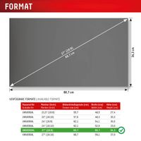 Displex Privacy Safe Magnetische Screenprotector Desktop 27 inch - Universeel - 16:9