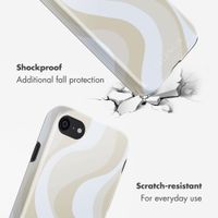 Selencia Vivid Back Cover Apple iPhone SE (2022 / 2020) / 8 / 7 / 6(s) - Desert Waves Beige
