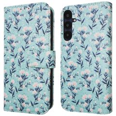 imoshion Design Bookcase Samsung Galaxy A25 (5G) - Blue Flowers