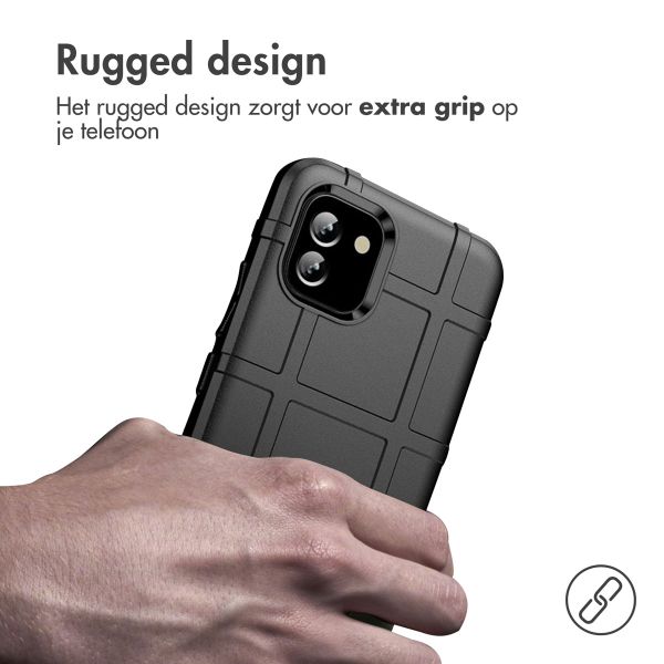 imoshion Rugged Shield Backcover Samsung Galaxy A03 - Zwart